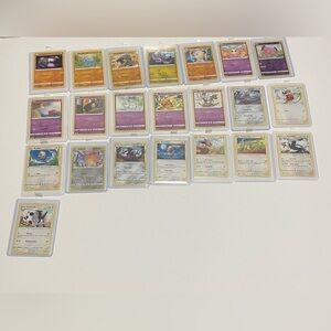 A Set of 22 Pokémon Trading Cards
